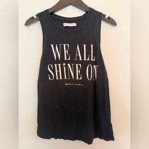 ✨ NWT Spiritual Gangster “We All Shine On” Tank – Black – Size Small